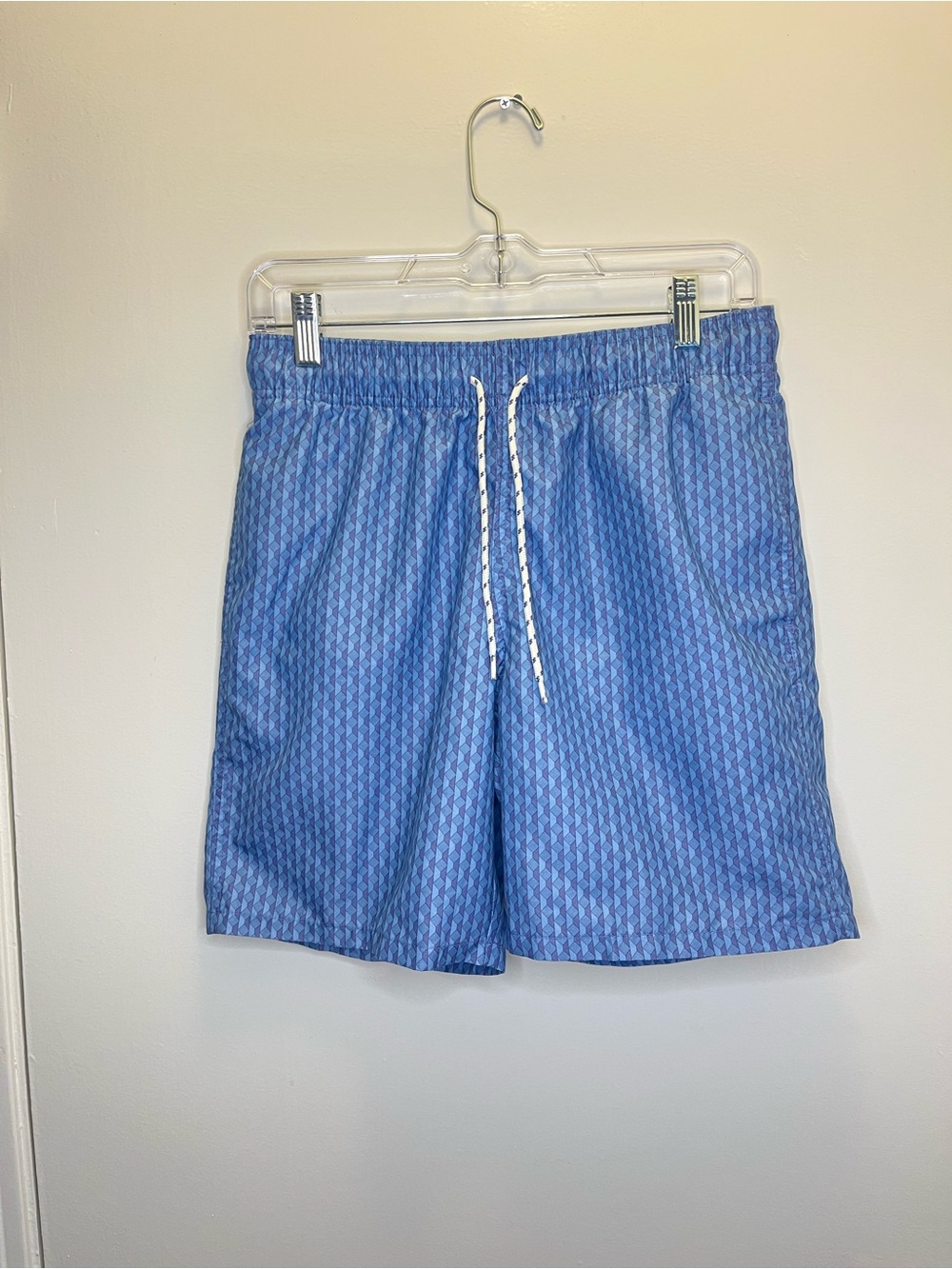 Goodfellow & Co Light Blue Geo-Print Swim Trunks - 7” Inseam